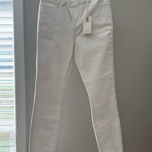 NWT Good American Women's Skinny White Jeans